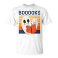 Cute Ghost Book Reading Halloween Teacher Puns Booooks Men Women Kids T-Shirt Cute Ghost Book Reading Halloween Teacher Puns Booooks Men Women Kids T-Shirt