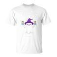 Cute Halloween Literacy Teacher Witch Reading Books Ghost T-Shirt Cute Halloween Literacy Teacher Witch Reading Books Ghost T-Shirt