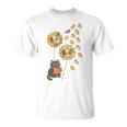 Cute Reading Cat With Kitten Dandelion Flowers Book Lover T-Shirt Cute Reading Cat With Kitten Dandelion Flowers Book Lover T-Shirt
