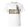 Dark Academia Aesthetic Raven Crow Soft Grunge Books T-Shirt