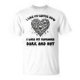 Dark Romance Coffee Lover Spicy Books Bookish Merch Women T-Shirt
