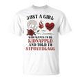 Dark Romance Merch Women STFUATTDLAGG Spicy Book Lover T-Shirt