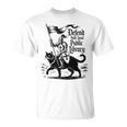 Defend Your Local Public Library Cat Knight Book Lover T-Shirt