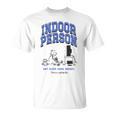 DOAWK Indoor Person Eat Sleep Game Repeat Book Series T-Shirt