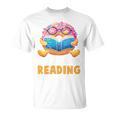 Donut Stop Reading Cute Book Reader Bookworm Donut Day T-Shirt