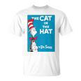 Dr Seuss The Cat In The Hat Book Cover T-Shirt