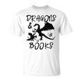 Dragons & Books Reading T-Shirt