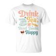 Drink Tea Read Books Nerd Book Reader Book Reading Lover Premium Tri-Blend T-Shirt