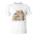 Easily Distracted By Books And Cats T-Shirt Easily Distracted By Books And Cats T-Shirt