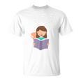 Easily Distracted By Cats And Books Girl Tee T-Shirt T-Shirt