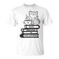 Easily Distracted Cats And Books T-Shirt