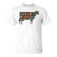 Easily Distracted By Cows & Books Lover Heifer Farm T-Shirt