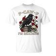 F-CAW-F I'm Reading Crow Book Lover Introvert Meme T-Shirt