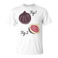 Fig 1 Figs Fruit Scientific Drawing Textbook Graphic T-Shirt