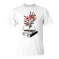 Floral Book Reader Fan For Reading Flower Books With Blooms T-Shirt
