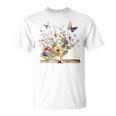 Flowers Gardening And Book Reading Lover T-Shirt Flowers Gardening And Book Reading Lover T-Shirt