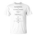 Frankenstein Title Page Tees Literary Book T-Shirt