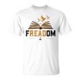 Freadom Anti Banned Books Lovers Reading Librarian Bookworm T-Shirt