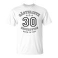 Guest List 30th Birthday 1990 Guest Book In Shirt Font T-Shirt
