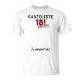 Guest List Finally 18 Guest Book 18th Birthday Boy Girl T-Shirt