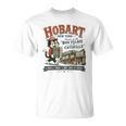 Hobart NY Book Village Of Catskills Vintage Mascot Logo T-Shirt