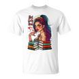 Hot Girls Read Books Spicy Dark Romance Reader Bookish Girl T-Shirt Hot Girls Read Books Spicy Dark Romance Reader Bookish Girl T-Shirt