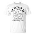 I’d Rather Be Reading Minimal Book Lover Arch T-Shirt