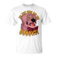 I'm Just Here ForThe BOOOKS Zombie Dog Reading a Book Men Women Kids T-Shirt