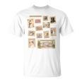 Jane Austen Book Classic Literature Stamp Collage Premium Tri-Blend T-Shirt Jane Austen Book Classic Literature Stamp Collage Premium Tri-Blend T-Shirt