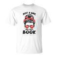 Just a Girl Who Loves Book Funny Librarian Writer Reader T-Shirt
