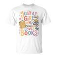 Just a Girl Who Loves Books Bookish Readers Book Lover Girls T-Shirt Just a Girl Who Loves Books Bookish Readers Book Lover Girls T-Shirt