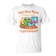 Just One More Chapter Bookish Book Kawaii Frog Reading Book T-Shirt
