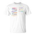Just One More Chapter Cozy Pastel Bookworm Cute Book Reader Premium Tri-Blend T-Shirt