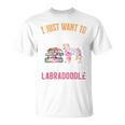 I Just Want To Read Books And Pet My Labradoodle T-Shirt