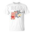 Kids Pig Elephant Reading Cute Book Lover Bookworm Boys Girls Kid Performance T-Shirt