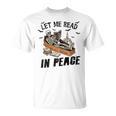 Let Me Read In Peace Halloween Reading Book Lover T-Shirt