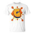 Letter G Initial Comic Book Vintage Matching Family Fun T-Shirt