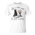 Life Better With 2 Cats Books Kitten Kitty Women Girls Kids T-Shirt Life Better With 2 Cats Books Kitten Kitty Women Girls Kids T-Shirt