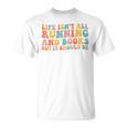 Life Isn't All Running And Reading Book Lover Runner Premium Tri-Blend T-Shirt
