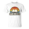 Take A Look It's In A Book Kids Reading Retro Library T-Shirt