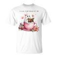 I Love Fall Most Of All Halloween Ghost Book Lover T-Shirt I Love Fall Most Of All Halloween Ghost Book Lover T-Shirt