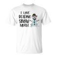 I Love Reading Snow Much Christmas For Book Lovers & Reader T-Shirt