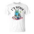 Monster Love Reading Animal Book Lover I'd Rather Be Reading Raglan Baseball Tee T-Shirt Monster Love Reading Animal Book Lover I'd Rather Be Reading Raglan Baseball Tee T-Shirt
