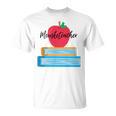 Mouseketeacher A Magical Apple And Books Theme For Teachers T-Shirt Mouseketeacher A Magical Apple And Books Theme For Teachers T-Shirt