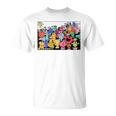Mr Men Little Miss Retro Colourful Comic Book Scene T-Shirt