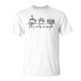 My Needs Are Simple Coffee Dog Paw Books Cozy Reading Lover Premium Tri-Blend T-Shirt