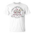 A New Chapter Retired 2026 Begins Retirement Wildflower Book T-Shirt