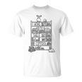 I HAVE NO SHELF CONTROL Reading Books Meme ON BACK T-Shirt
