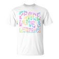Peace Love And Libraries Heart And Books Graphic Premium Tri-Blend T-Shirt Peace Love And Libraries Heart And Books Graphic Premium Tri-Blend T-Shirt