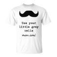 POIROT USE YOUR LITTLE GREY CELLS BOOKS T-Shirt POIROT USE YOUR LITTLE GREY CELLS BOOKS T-Shirt